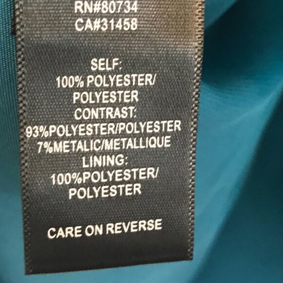 Max Cleo dress women size M mini tiered frill teal brown holiday Christmas Y2K - Picture 10 of 10